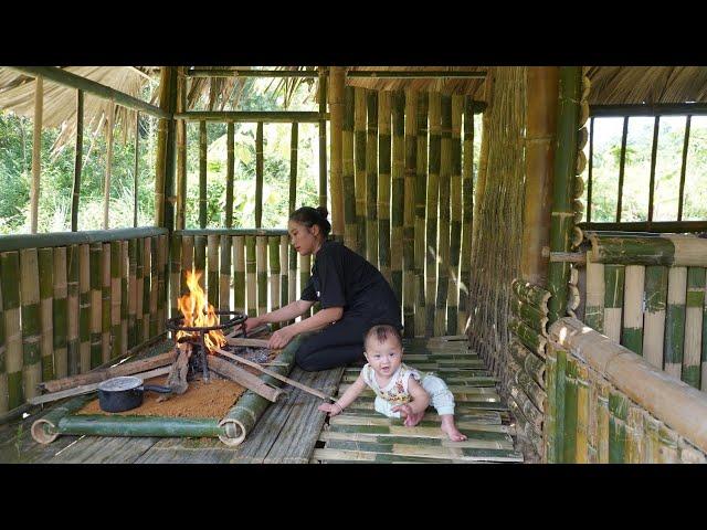 FULL VIDEO: 310 Days of Busy Journey - Single Mother Alone Building a Bamboo House by the Lake