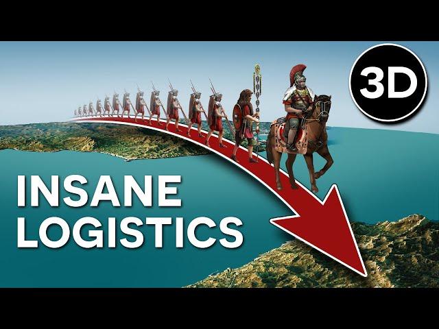 The Insane Logistics of a Roman Army on the March - 24 Hour Simulation 3D DOCUMENTARY