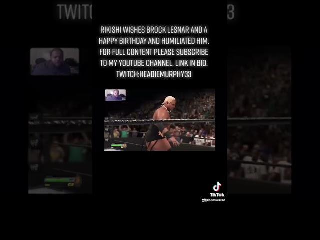 Happy Birthday Brock Lesnar. Stink face to Brock Lesnar. #happybirthday #brocklesnar #rikishi