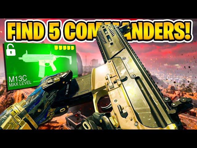 HOW TO FIND 5 COMMANDERS TO UNLOCK M13C! How To Unlock The NEW M13C in MW2!