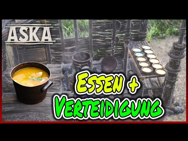 ASKA ️ 07 -  ESSEN kochen & VERTEIDIGUNG aufbauen ⭐ ASKA Let's Play deutsch