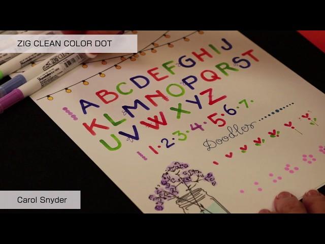 ZIG CLEAN COLOR DOT【A to Z Lettering】