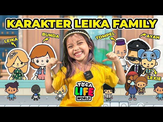 ADA KELUARGA LEIKA DI TOCA BOCA ?!   DRAMA PARODI LEIKA BUAT KARAKTER KELUARGA [TOCA BOCA INDO]