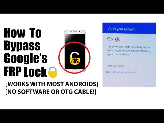 How to Bypass the Google FRP lock (WITHOUT SOFTWARE OR OTG CABLE)