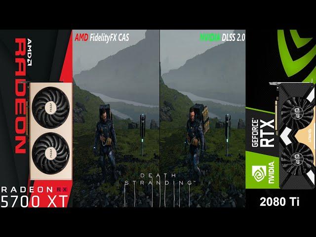 AMD FidelityFX CAS VS NVIDIA DLSS 2.0 Death Stranding Maximum Settings 4K Graphics Comparison