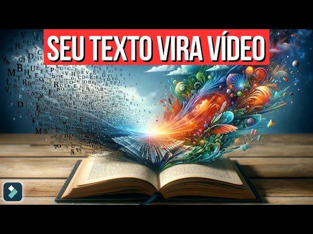 IA transforma TEXTO em VÍDEO em menos de 1 MINUTO! #filmora13