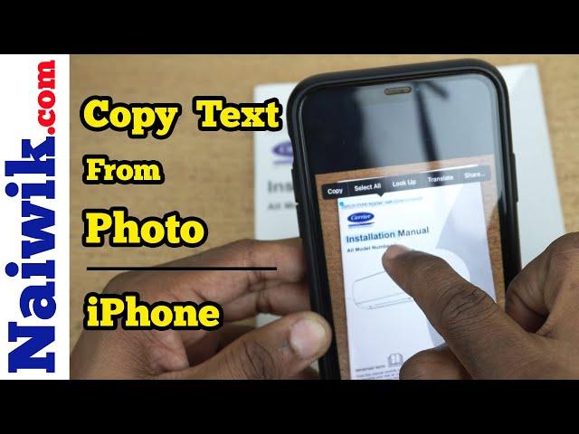 How to copy Text from Image / Photo in iPhone || iOS 15 Live text feature