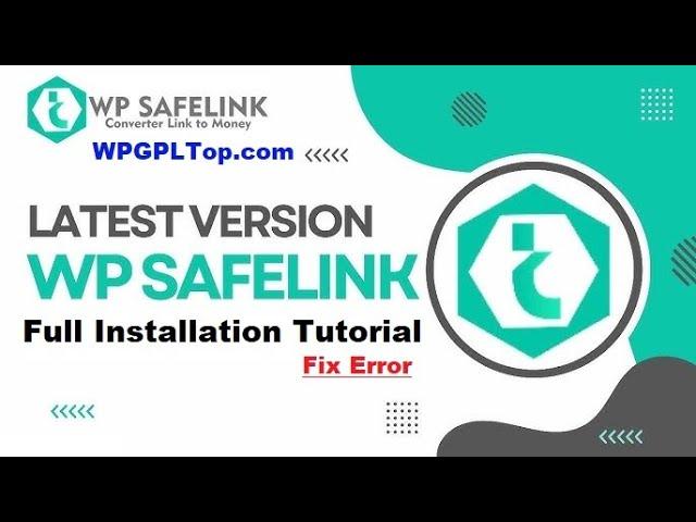 How To Install Wp Safelink Plugin Latest Version Full Installation Tutorial 2024