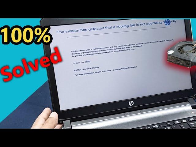 How to fix 90B system fan error Hp laptop || Cooling fan Error