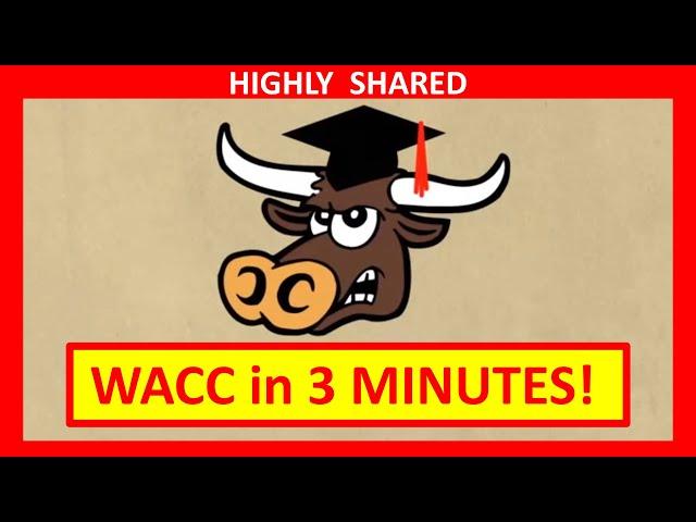  3 Minutes! Weighted Average Cost of Capital or WACC Explained (Quickest Overview)