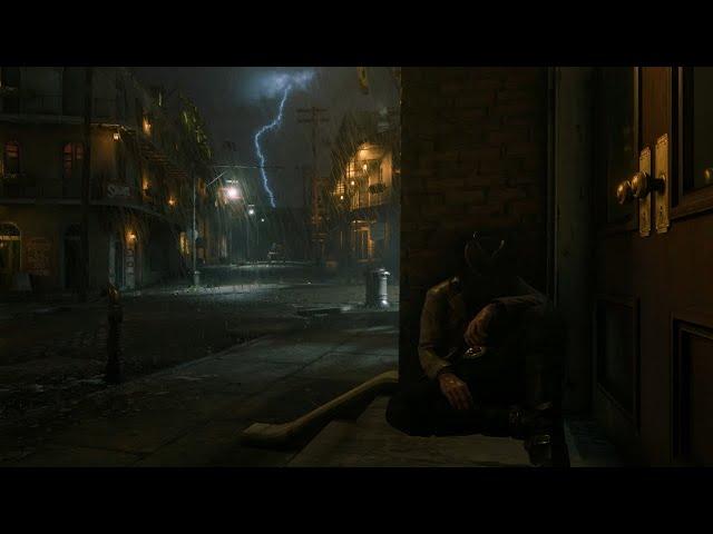 A Long Nap During A Thunderstorm In Saint Denis | RDR2 ASMR