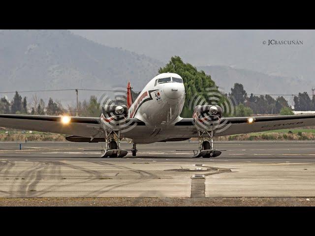 Kenn Borek Air Basler BT-67 / DC-3 (C-GVKB) despegando desde Santiago de Chile a Punta Arenas