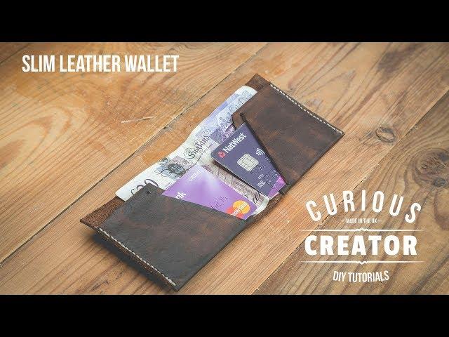 #27 Slim + Simple Leather Wallet - DIY Curious Creator