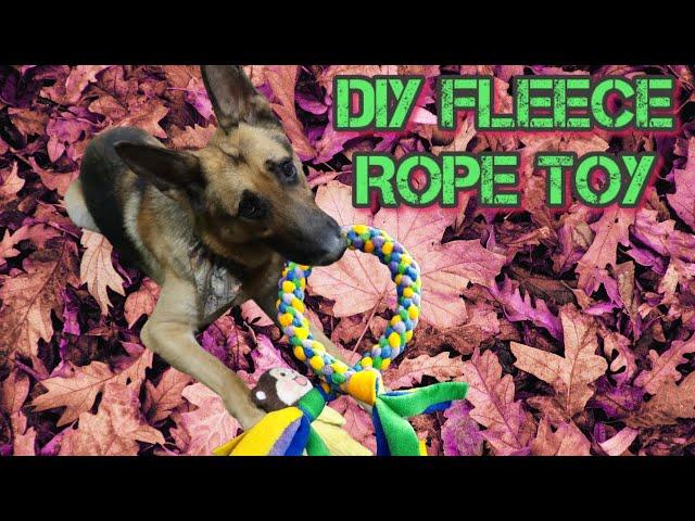 Frugal Living Reusing Scrap Fleece, DIY Fleece Rope Dog Toy