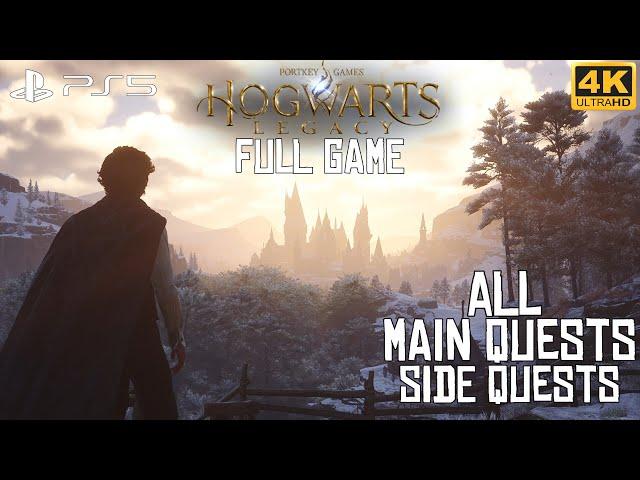 Hogwarts Legacy Gameplay - [FULL GAME] (ALL MAIN & SIDE QUESTS) - PS5 4K