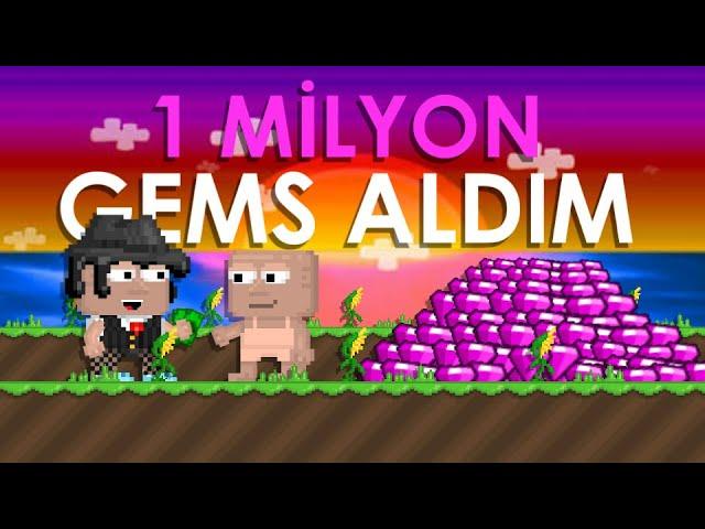 1 MİLYON GEMS SATIN ALDIM  -  Growtopia Türkçe