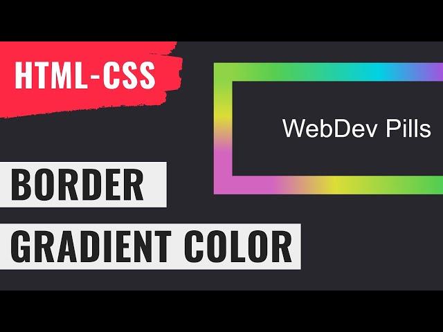 [ HTML | CSS ]  Border Linear Gradient Color
