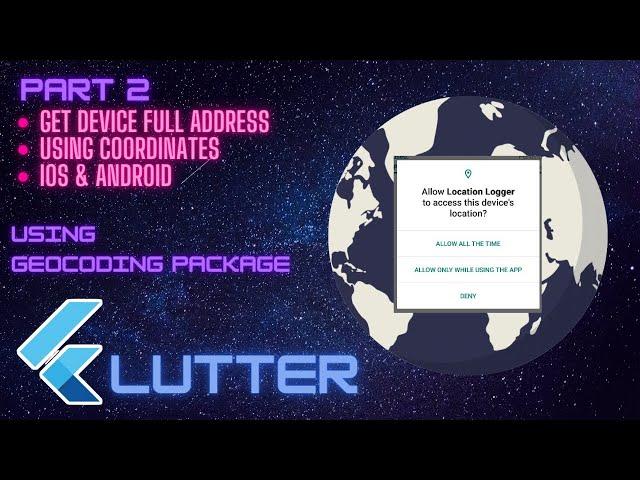 How get full address location of the device using coordinates in Flutter.