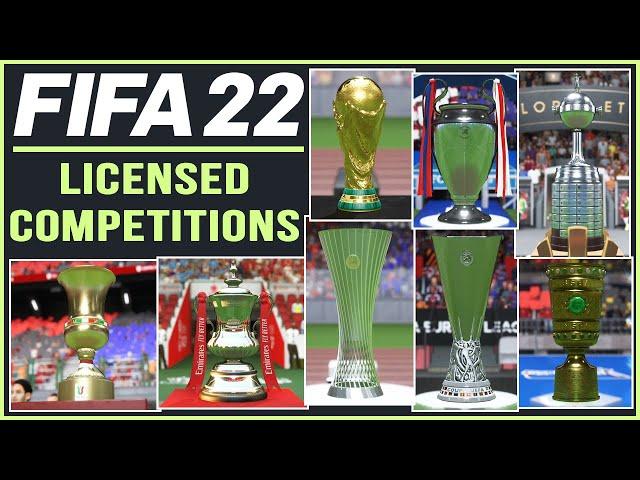 FIFA 22 | ALL 24 LICENSED COMPETITIONS ft. NEW CUPS & MORE