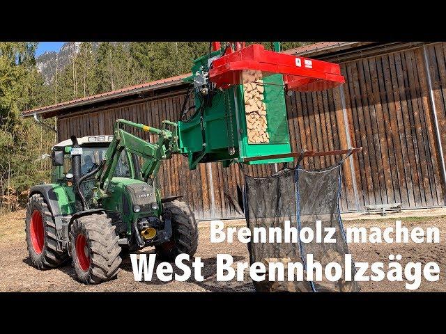 Brennholz machen | WeSt Brennholzsäge im Einsatz