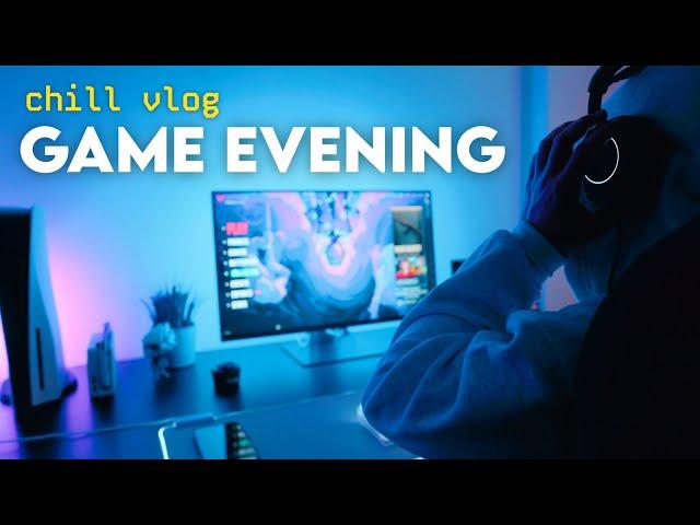 ️ gaming vlog on a rainy night | my dream minimal setup