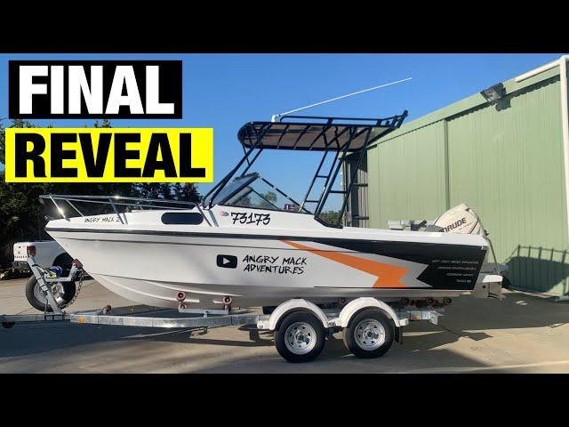 THE BOAT IS COMPLETE | CUSTOM VINYL WRAP | FINAL REVEAL | FULL BOAT RESTORATION- PART 24