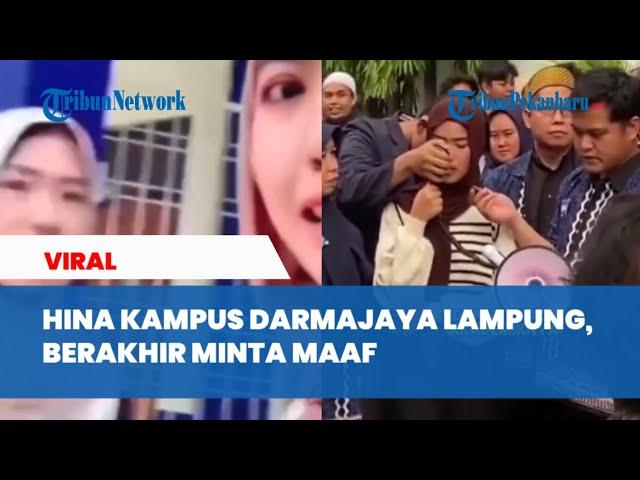 Usai Hina Kampus Darmajaya Lampung, 2 Mahasiswi UBL Minta Maaf di Depan Mahasiswa Darmajaya