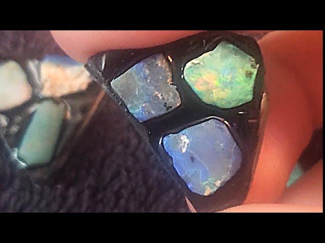 Making australian opal doublets and triplets for the first time