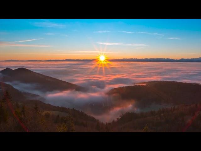 NASCER DO SOL | NEVOEIRO | PAISAGEM | - (Vídeo Livre de Direitos Autorais)