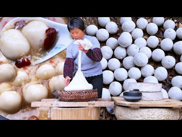 Grandma cooked a pot of nourishing and heart-warming fermented rice balls!