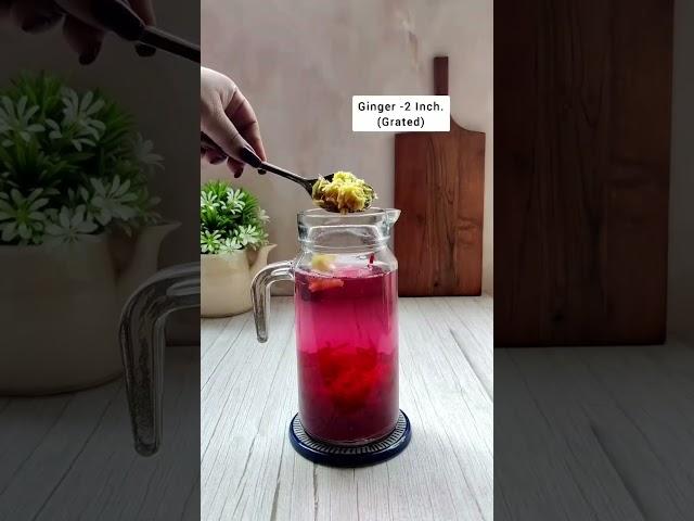 Beetroot Detox Water#beetroot #detox #detoxwater #beetrootjuicerecipe #detoxjuice #bodydetox #viral