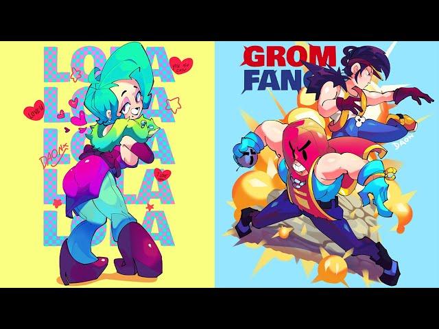 Brawl Stars Fanart | Lola, Fang, Grom & More