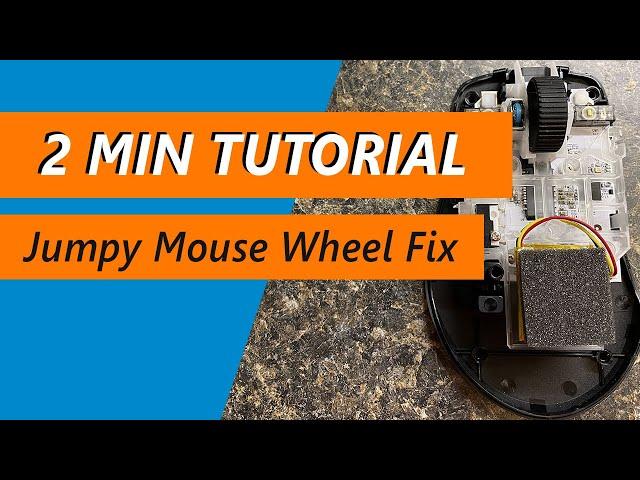 How to fix a jumpy scroll wheel on your mouse for free - TTC encoder cleaning with full disassembly