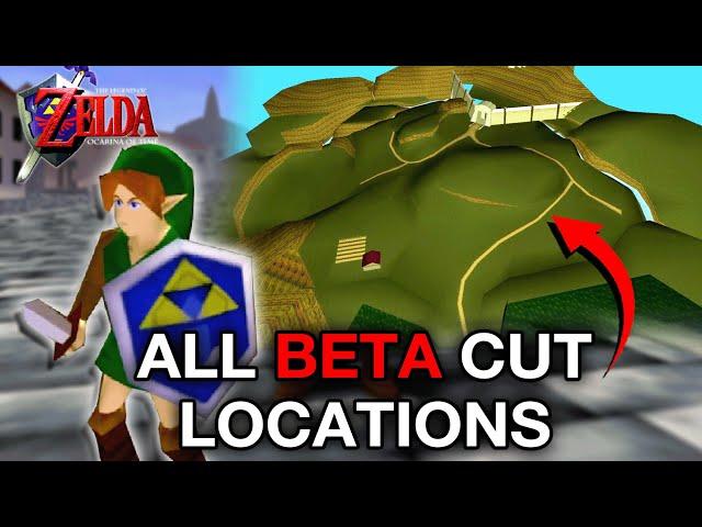 The Complete Cut and Altered Maps of Zelda Ocarina of Time | Cut Content