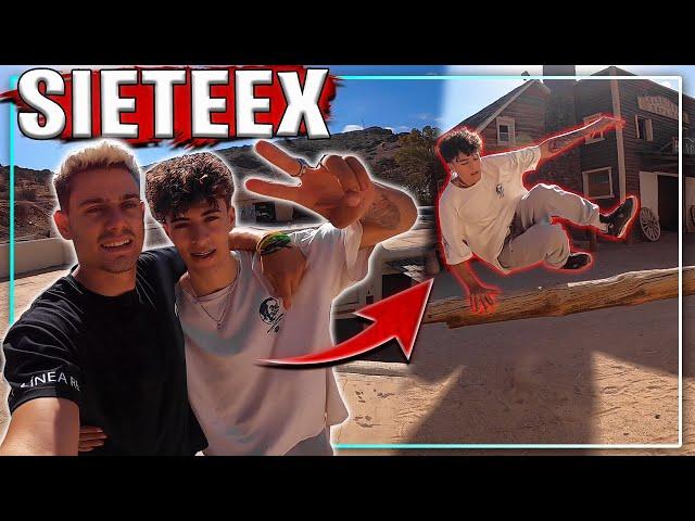 SIETEEX HACIENDO PARKOUR por PRIMERA VEZ *IMPOSIBLE NO FLIPAR*