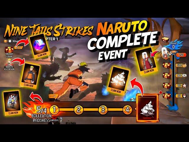 Free Fire X Naruto Event In Free Fire | Free Naruto Super Emote| free fire new event| ff new event