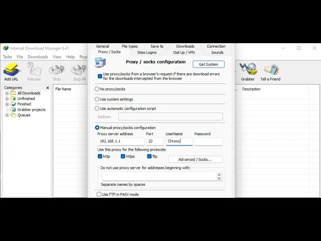 How To Setup Proxy Settings in IDM?