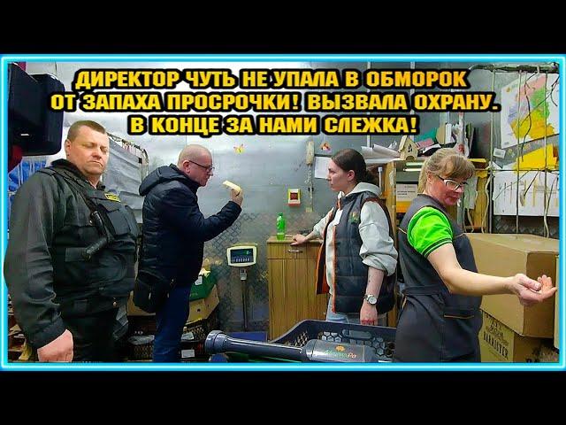 ДИРЕКТОР ЧУТЬ НЕ УПАЛА В ОБМОРОК ОТ ЗАПАХА ПРОСРОЧКИ! / ВЫЗВАЛА ОХРАНУ. / В КОНЦЕ ЗА НАМИ СЛЕЖКА.