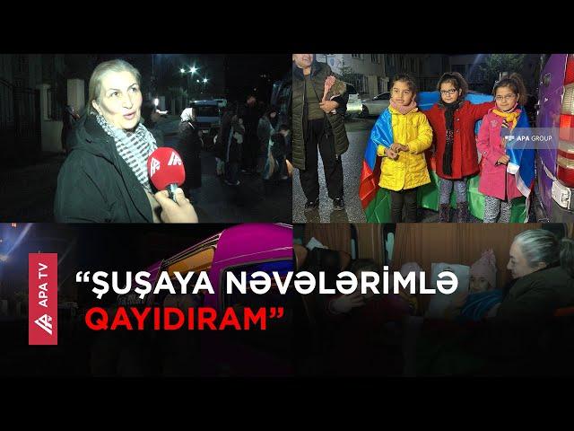 Şuşa şəhərinə 48 ailə yola salındı - APA TV