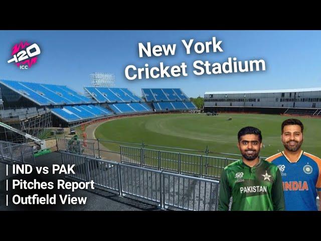 New York Cricket Stadium Inside View & Outfield Cleaning | Modular Stadium In Nassau County Updates