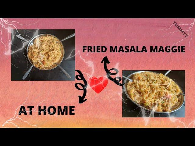 HOW TO MAKE FRIED MASALA MAGGI AT HOME | MEET DARJI |