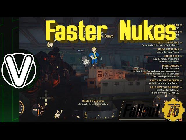 Fallout 76 | How To Launch Nukes Quicker *Fast Nukes* (Fallout 76 Glitches)