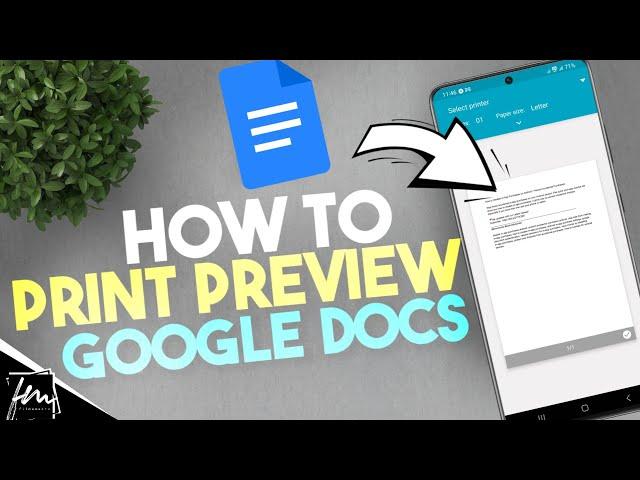 How to Print Preview in Google Docs Mobile