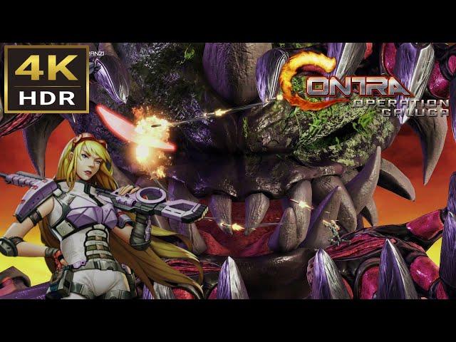 Contra Operation Galuga Sheena Etranzi Solo Arcade Mode Full Walkthrough 4K HDR (PS5)