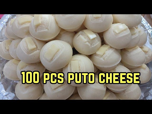 Wow! May pa order tayo ulit| 100pcs Puto Cheese | 1 kilo Recipe| Milas Kitchen