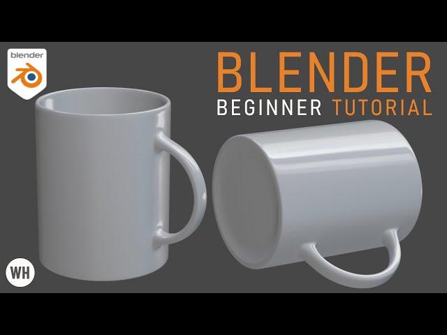 Blender beginner tutorial - How To Create A Coffee Mug Coffee In Blender