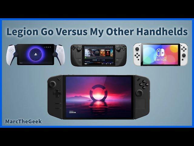 Legion Go Compared to My Other Handheld Devices