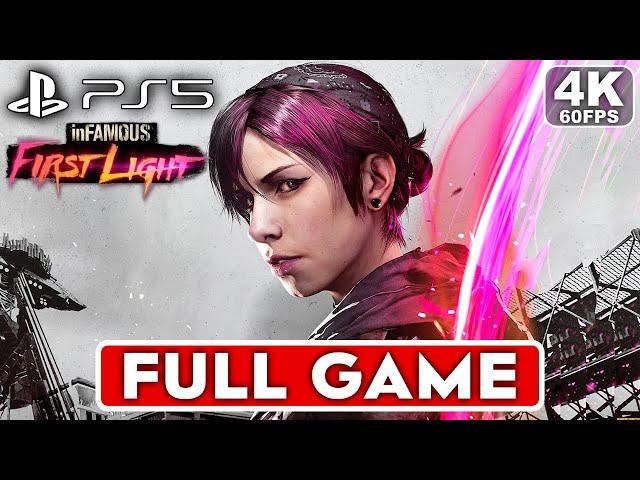 INFAMOUS FIRST LIGHT Gameplay Walkthrough FULL GAME [4K 60FPS PS5] - No Commentary