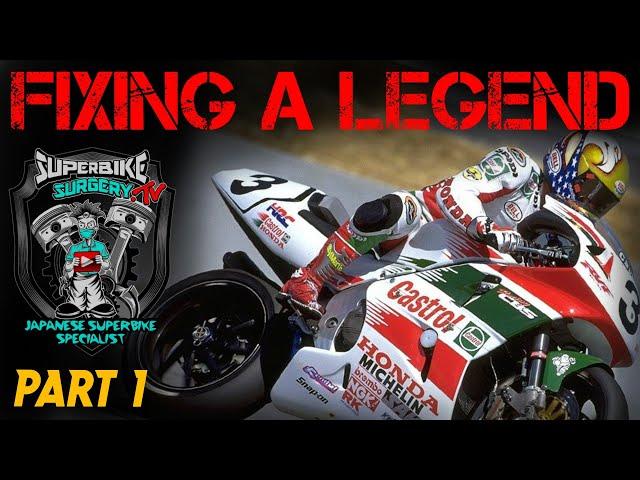 Fixing a Legend. Honda RVF750 (RC45) Cold Start, Car Crash!