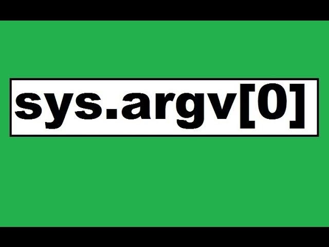 Python sys.argv[ ]